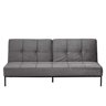 Sofa bed Linz - velvet dark grey.