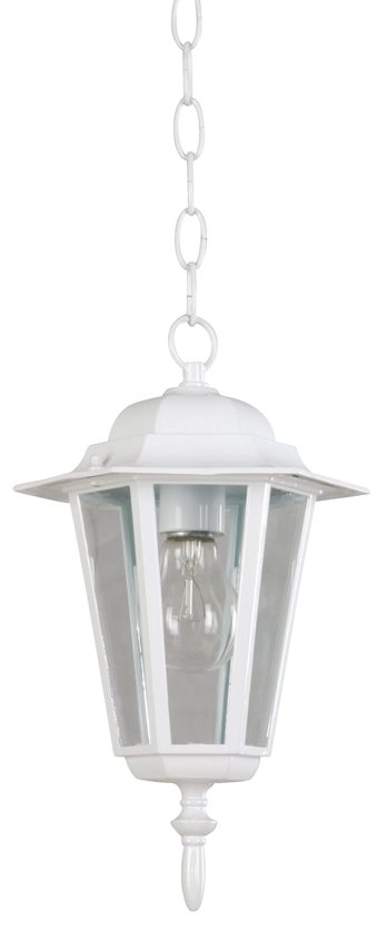 Outdoor Convertible Hanging/Ceiling Lamp White