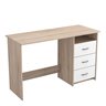 1-Nook 3-Drawer Desk 'Aristote' - Oak