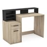 1-Drawer 1-Door Desk 'Delphi' - Oak/Black
