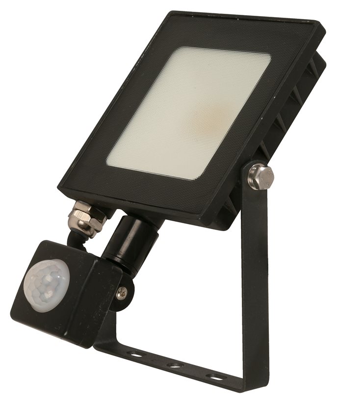 Flood LED Light Black 10W with Sensor