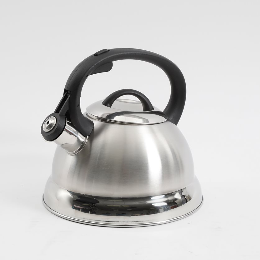 Flintshire 1.75 Qt Whistling Tea Kettle - Brushed Satin - Nylon Handle - SS