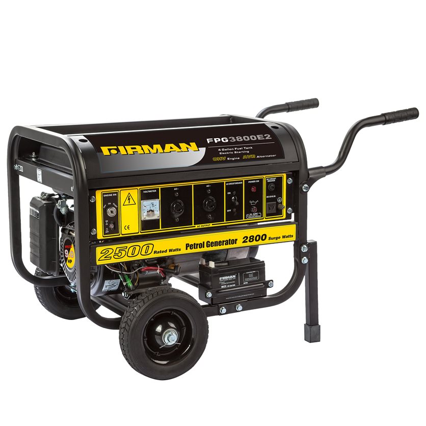 Firman 3800W Gasoline Generator - Never run out of power!