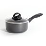 Clairborne 1.5 Qt AL Sauce Pan W/Lid - Charcoal Grey - Nonstick - Hammered Ext - Color Coating - Bakelite Handle & Knob - Aluminum - 2.5 mm