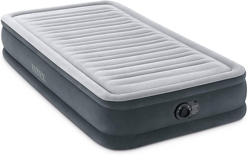 Dura-Beam Deluxe Comfort Plush Airbed, Plush Airbed with Internal Pump (2021 Model)