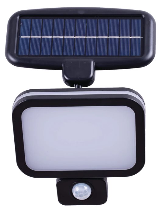 Outdoor Solar Led Wall Lamp With Movable Sensor 6W 500Lm 6500K