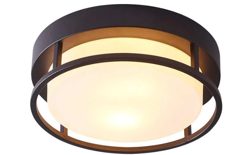 Decorative Ceiling Lamp Type 2Xe27-40W (Not Included) 110-240V Opal Glass