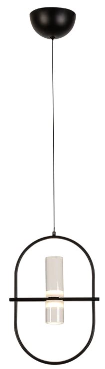 Led Pendant Ceiling Lamp 4W 3000K, Dimensions: L250Mm W-450Mm H-320-1200Mm, Glass And Metal Finish