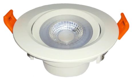Lightsource Brand Ceiling Spot, Led With Abs Body For Outdoors, Power 5W 500Lm 6000K 110-240V 50-60Hz Ip20 White
