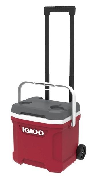 Latitude 16 Roller Cool Box On Wheels - Red