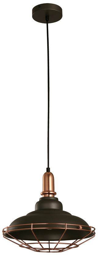 Hanging Lamp Black & Rosegold