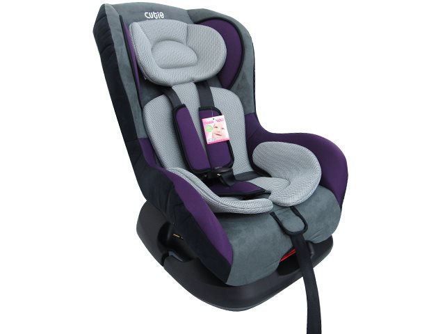 baby Car Seat - Purple/Grey