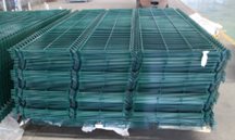 Green Welded Wire Mesh Panel (Forti Panel ), galv.& polyester powder coated, 1830 x2500mm.