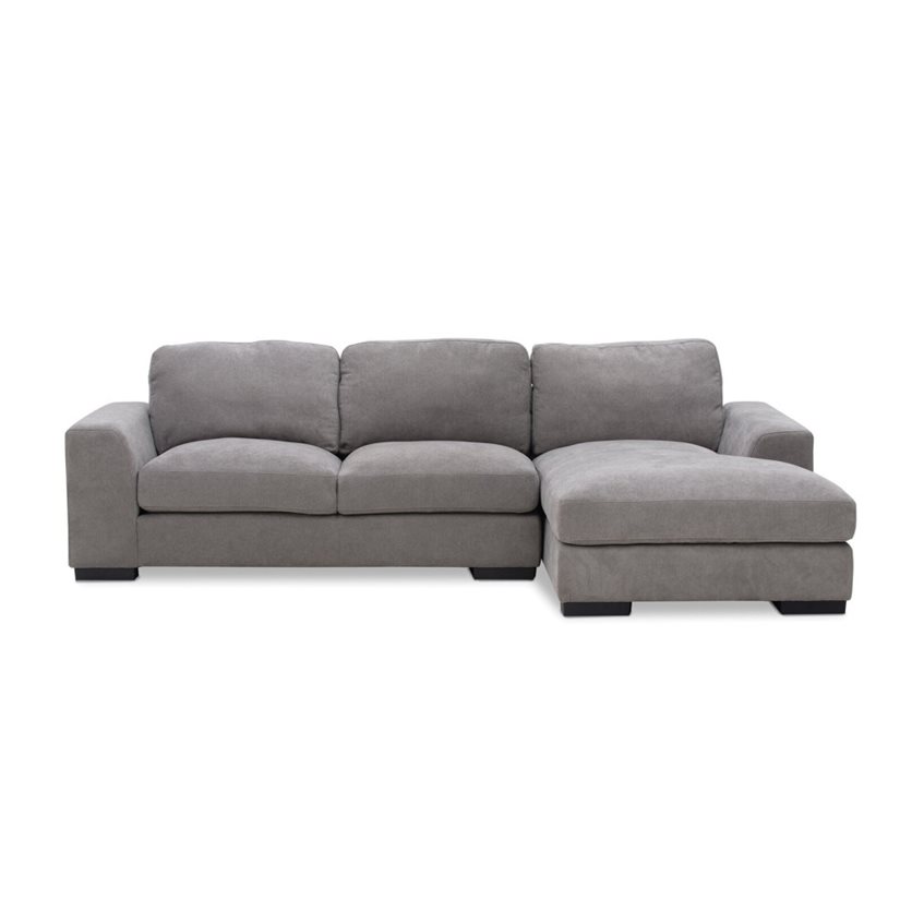 Minerva Right Facing Sectional - Aurora Mid Grey