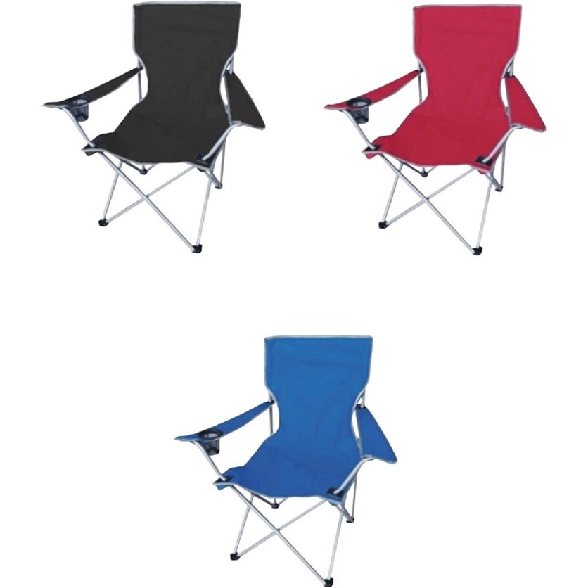 Polyester Quad Folding Chair with Carry Bag