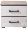 Kent Bedside Table - 2 Drawers - White Oak