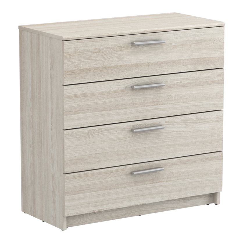 Pricy 2 Chest Of Drawer - 4 Drawer - Shannon Oak