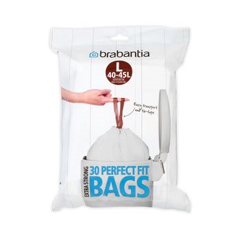 PerfectFit Bags, Dispenser,40-45L, 30pcs - White