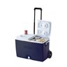 Rubbermaid Wheeled Ice Chest Rolling Cooler, 50-Quart, Blue