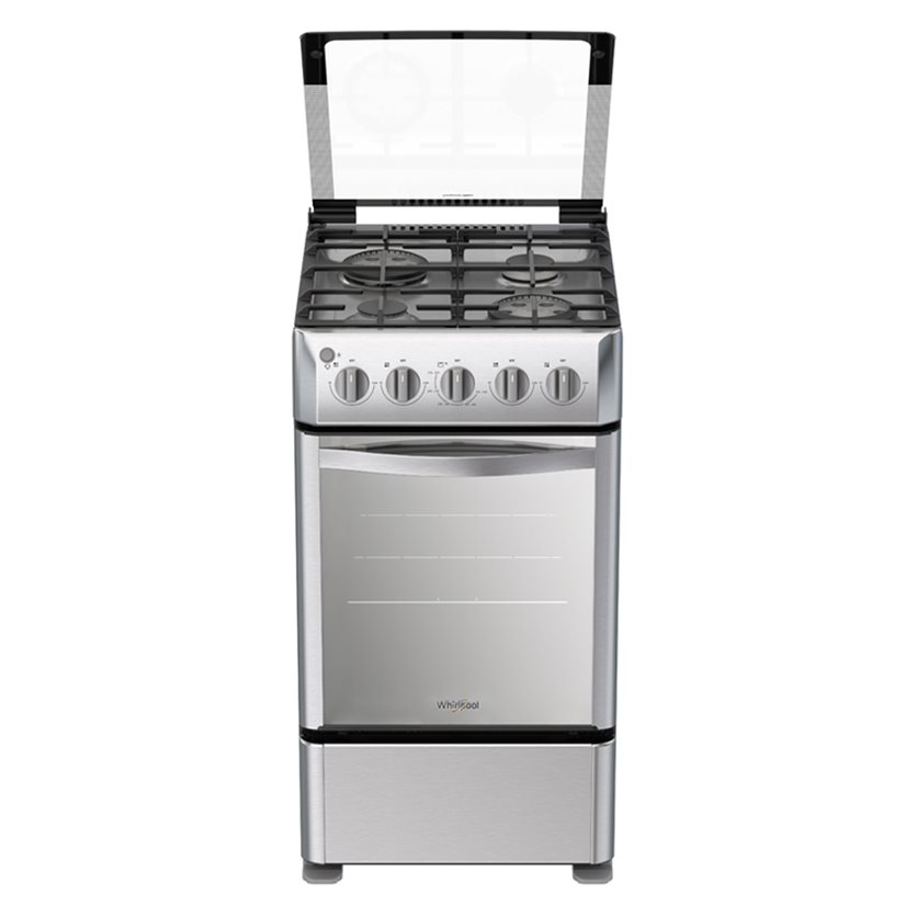 Gas Stove 20 4 Burners Grey With Glass Lid