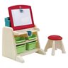 Flip & doodle easel desk with stool