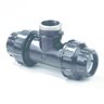 DYKA PE Pressure Piping Systems, Tee with 2 compression/threaded connections, 25mm