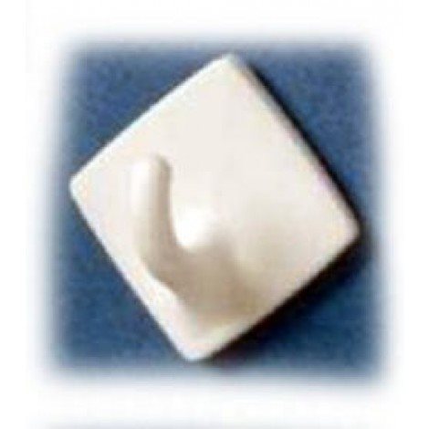 White Polystyrene Adhesive Hook
