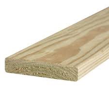Lumber Pine Pressure Treated Size: 5/4x8 Inch  Length: 12 feet