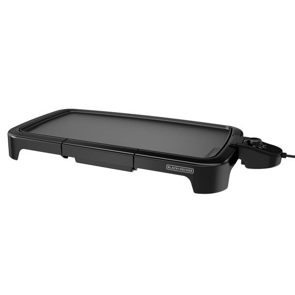 Black & Decker Electric Griddle with Nonstick Coating and Fat-Reducing Channel.