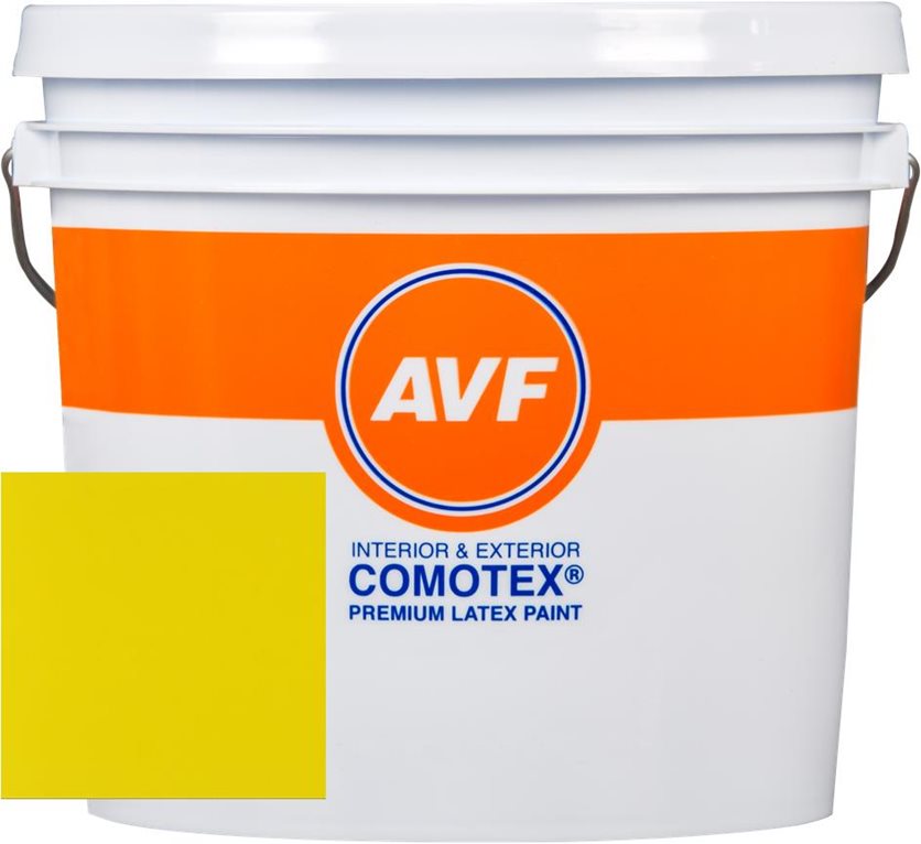 AVF Comotex® is a high quality flat Acrylic interior and exterior paint.