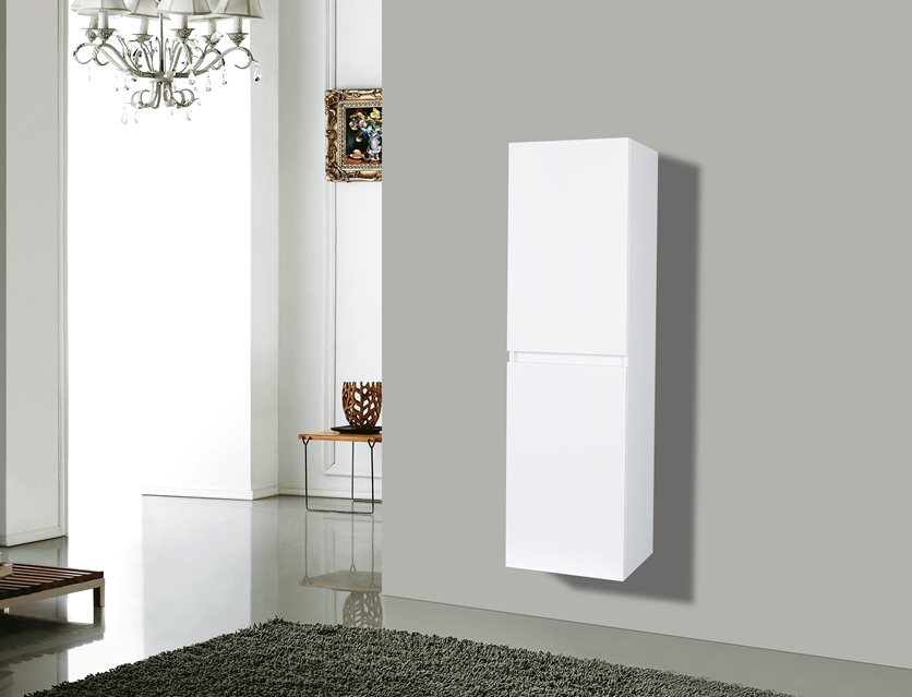 Bathroom Cabinet - White, Wall Mounted.
