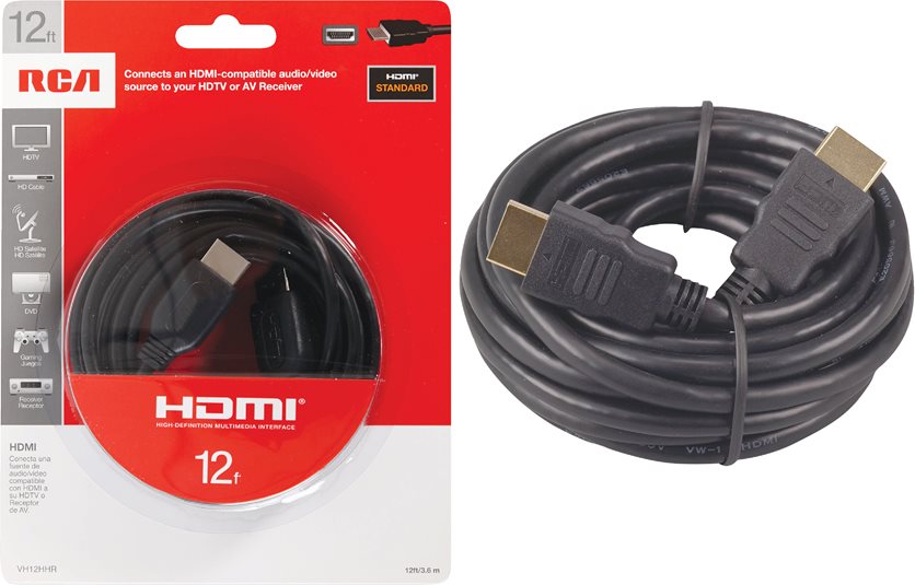 RCA 12&apos; HDMI Cable