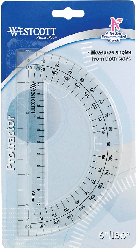 6&quot; Clear Protractor
