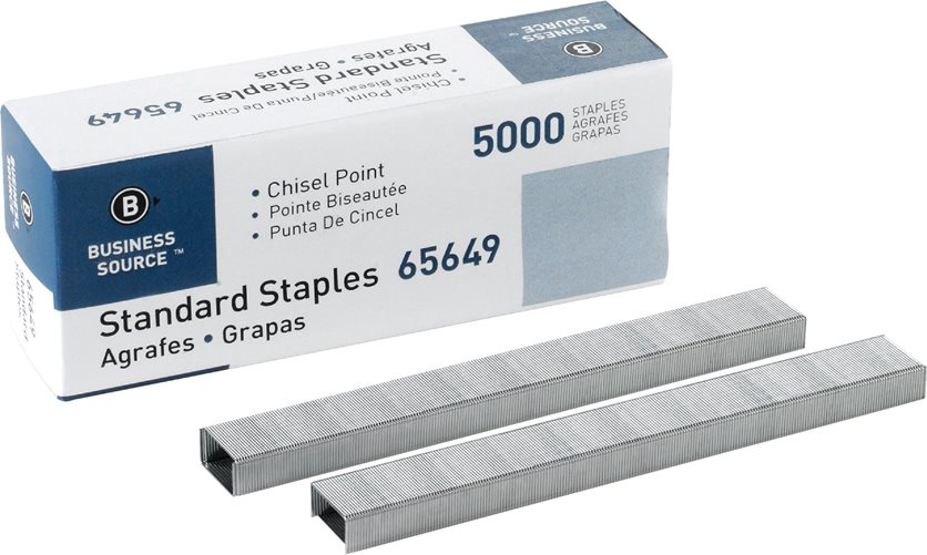 5000Pk Staples - Chisel Point Standard Staples.