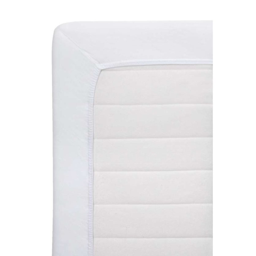Fitted Sheet Jersey White - 160x200cm.