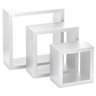 SOHO Set of 3 floating wall cube shelves