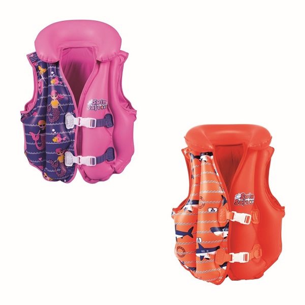 Swim Safe Boys	&apos;/Girls	&apos; Deluxe Inflated Vest, 3-6 Years