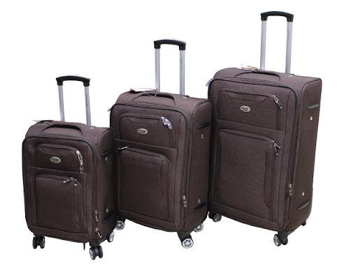 20 inch Travel suitcase with wheels, Brown