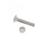 Galvanized Carriage Bolts & Nut, 3/8 X 2 Inch